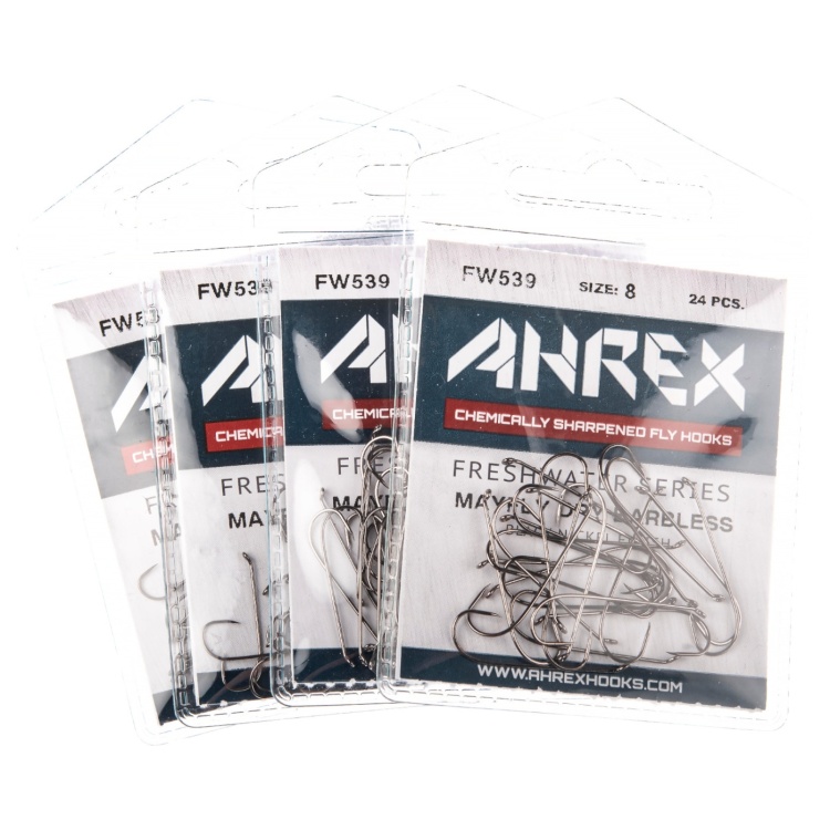 Ahrex Fw539 Mayfly Dry Hook Barbless #10 Trout Fly Tying Hooks